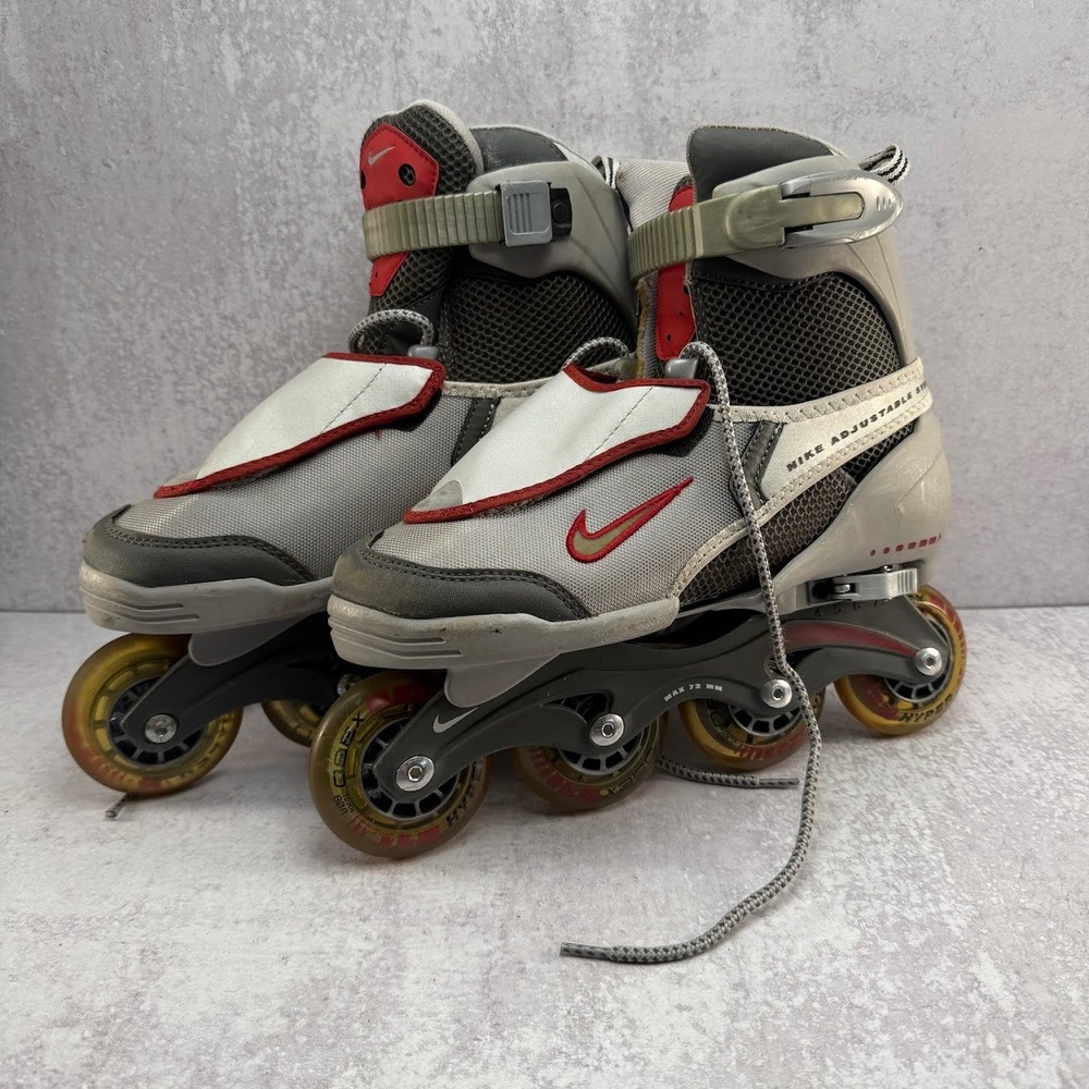 Vintage Nike Inline Skates Gray Roller Blades Hyper X350 72MM 80A Sz 4-7 (37/40)